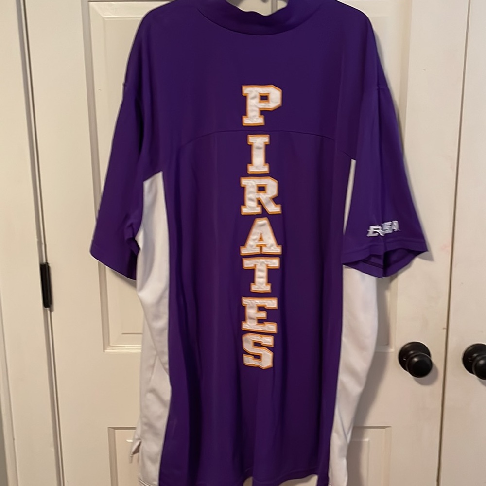 East Carolina University team worn basketball warm up shirt. Nike - Picture 3 of 5